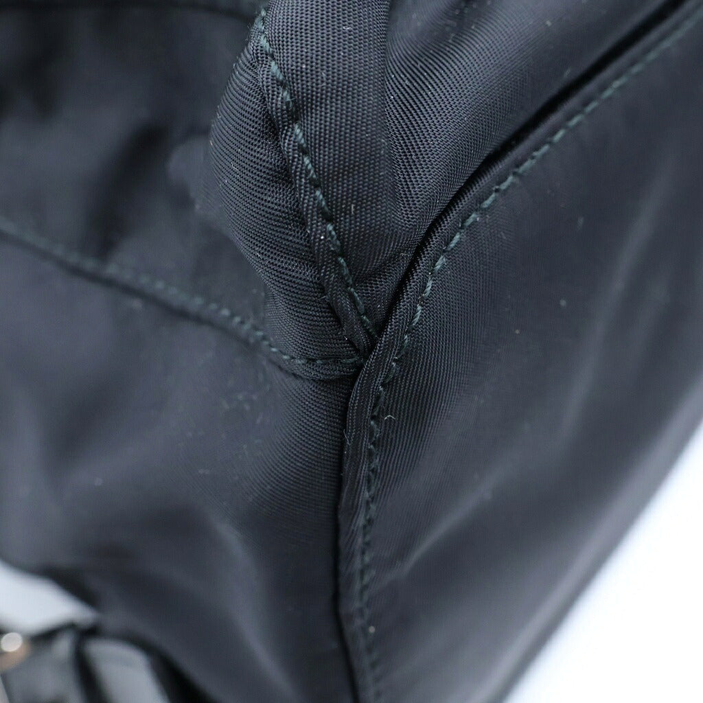 PRADA(プラダ) Re-Nyion トライアングルロゴ バックパック リュックサック ミディアム ブラック ナイロン 1BZ811
