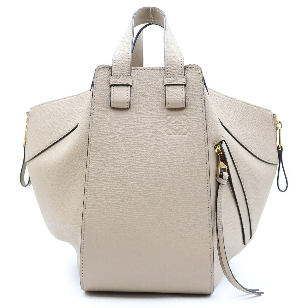 LOEWE(ロエベ) ハンモック スモール ハンドバッグ ショルダーバッグ 2WAY ベージュ レザー