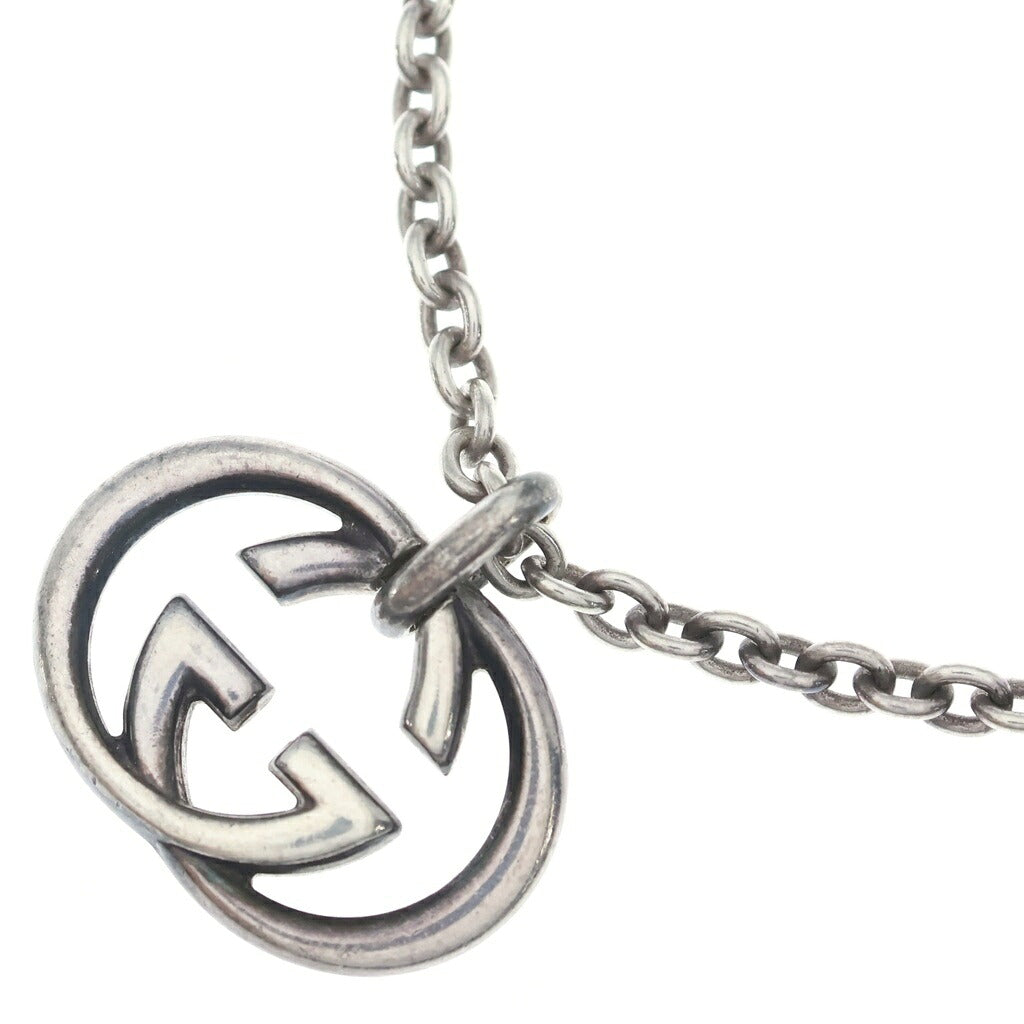 GUCCI(グッチ) インターロッキング ネックレス ペンダント チェーン シルバー