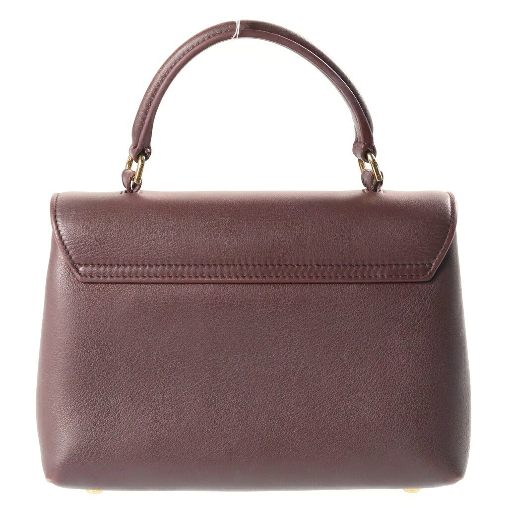CELINE(セリーヌ) ティーン ニノ 2WAYハンドバッグ ショルダーバッグ ブラウン レザー ゴールド金具