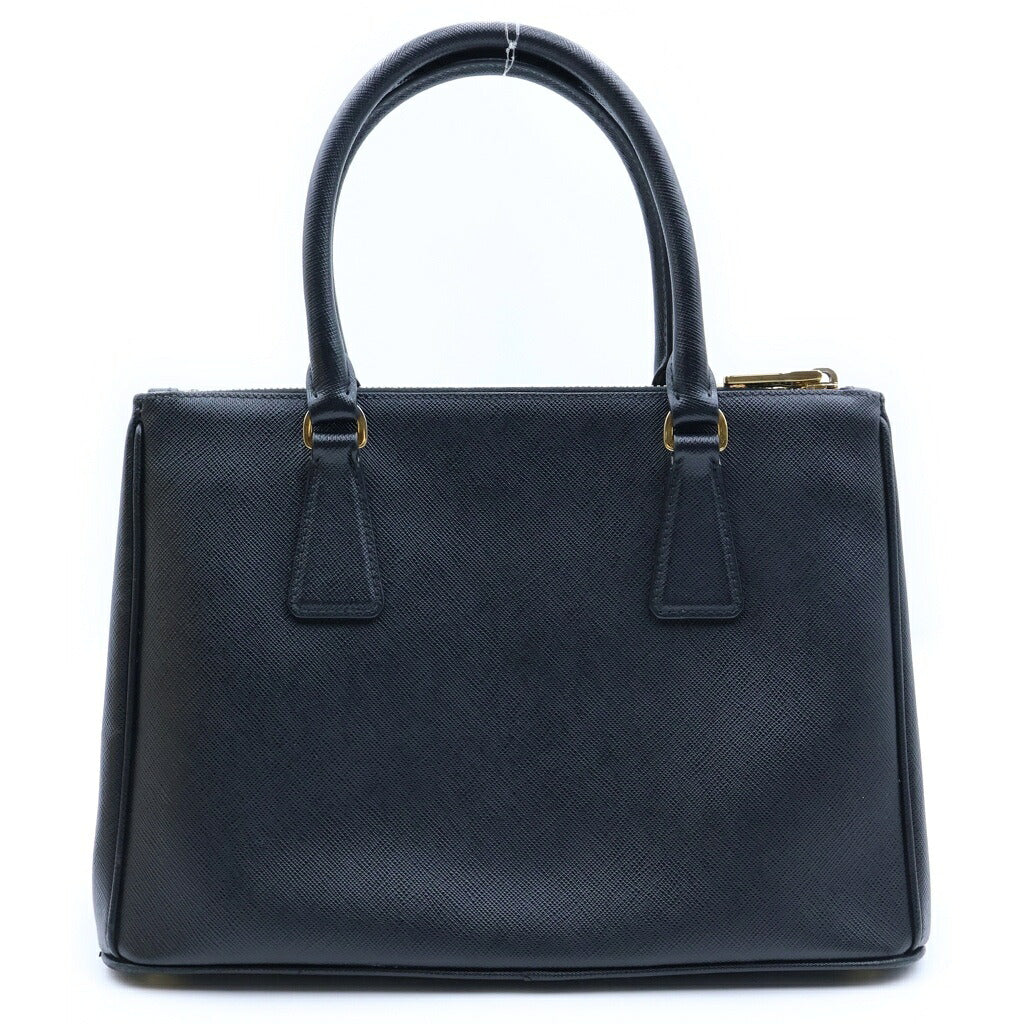 PRADA(プラダ) サフィアーノ ガレリア 2WAYハンドバッグ ショルダーバッグ ブラック レザー 1BA863 ゴールド金具