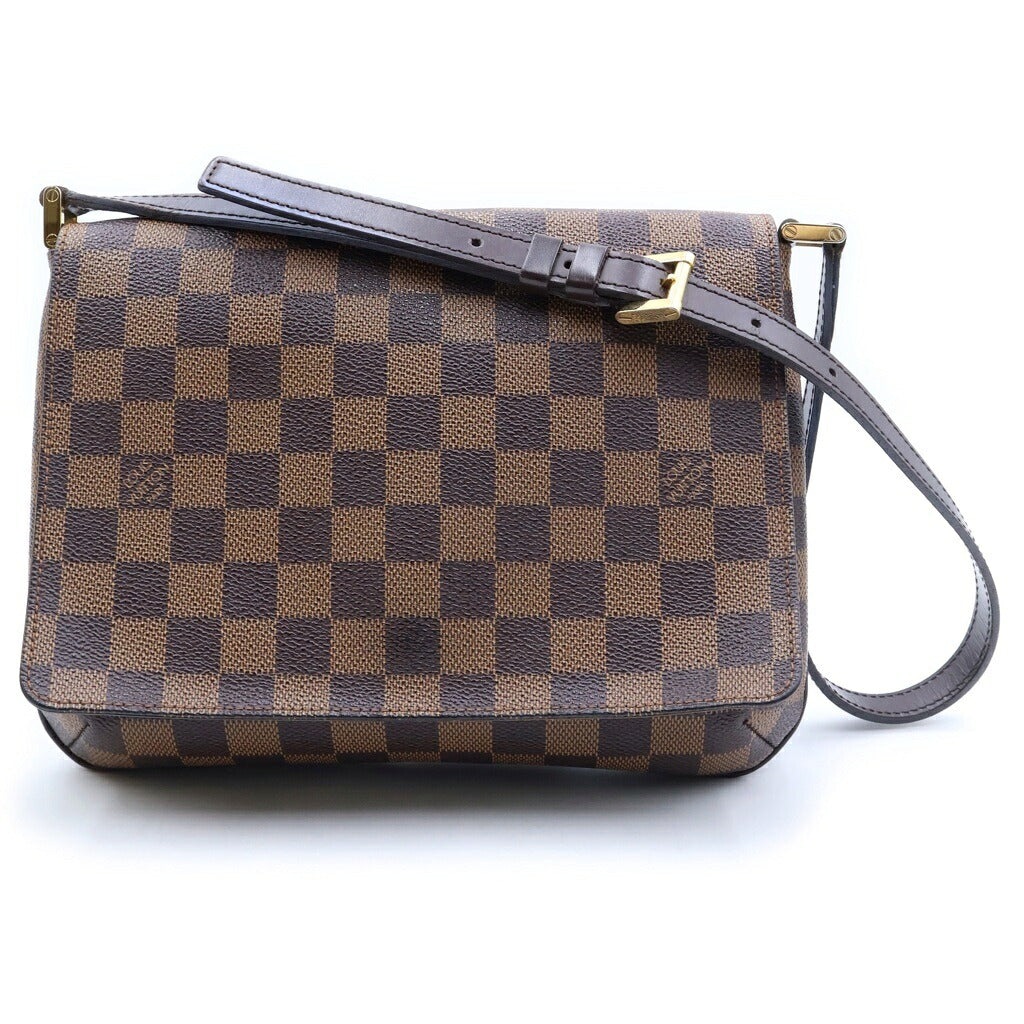 LOUIS VUITTON(ルイヴィトン) ダミエ エベヌ ミュゼットタンゴ ショート ハンドバッグ ワンショルダーバッグ ブラウン PVC×レザー N51255