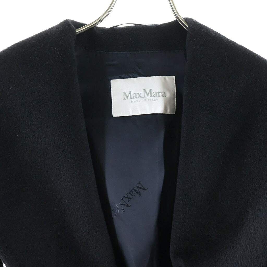 Max Mara(マックスマーラ) RIALTO リアルト キャメル ウール ガウン フーデッド コート ブラック レディース 10861923000