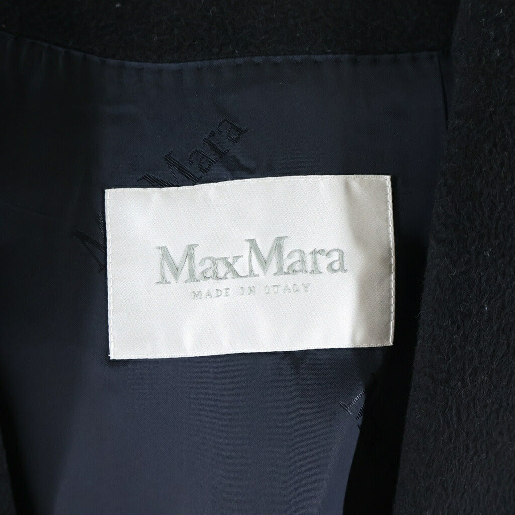 Max Mara(マックスマーラ) RIALTO リアルト キャメル ウール ガウン フーデッド コート ブラック レディース 10861923000