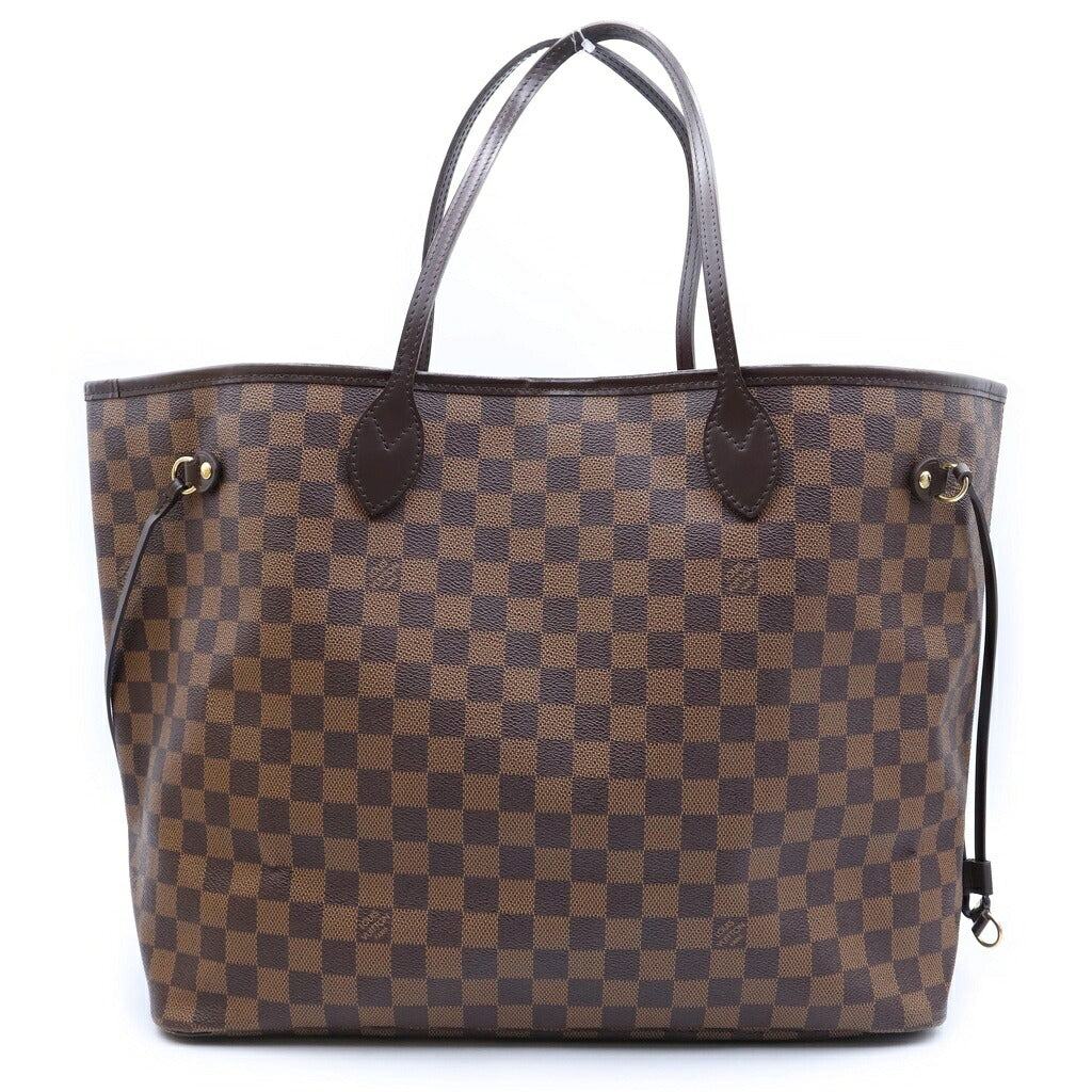 LOUIS VUITTON(ルイヴィトン) ダミエ ネヴァーフルGM ハンドバッグ トートバッグ ブラウン レザー N51106 ゴールド金具