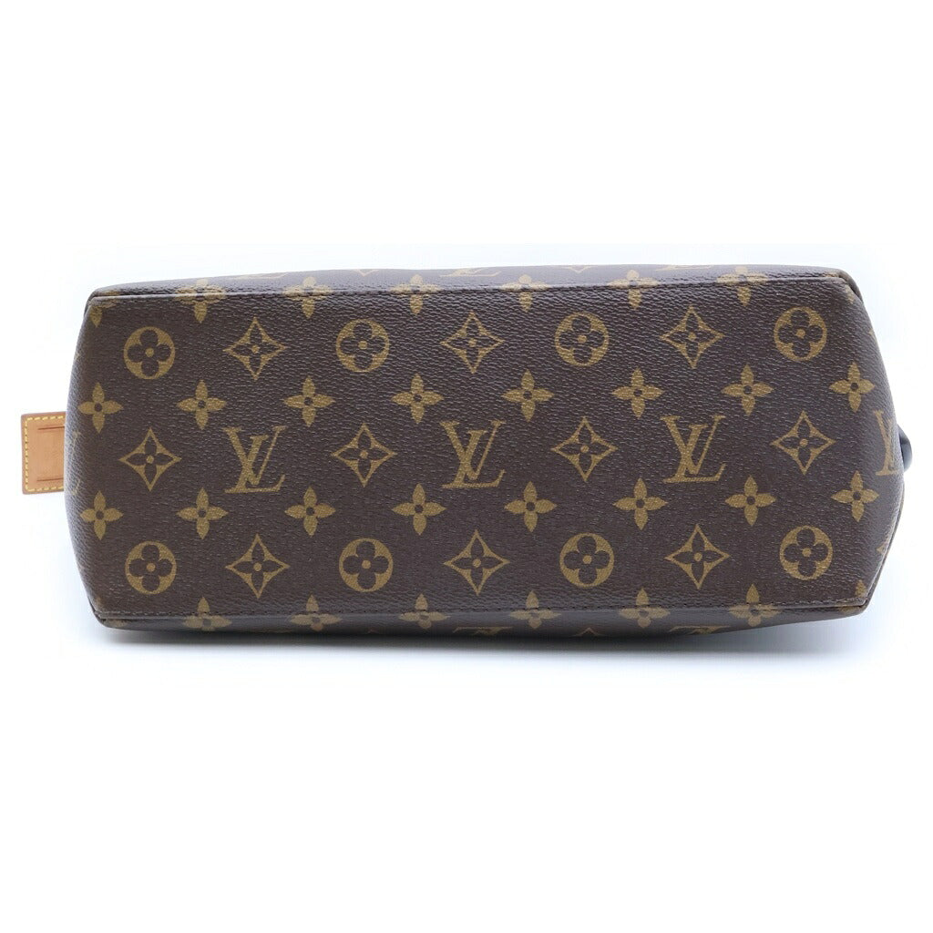 LOUIS VUITTON(ルイヴィトン) モノグラム プティパレPM ハンドバッグ ショルダーバッグ ブラウン レザー×PVC M45900 ゴールド金具