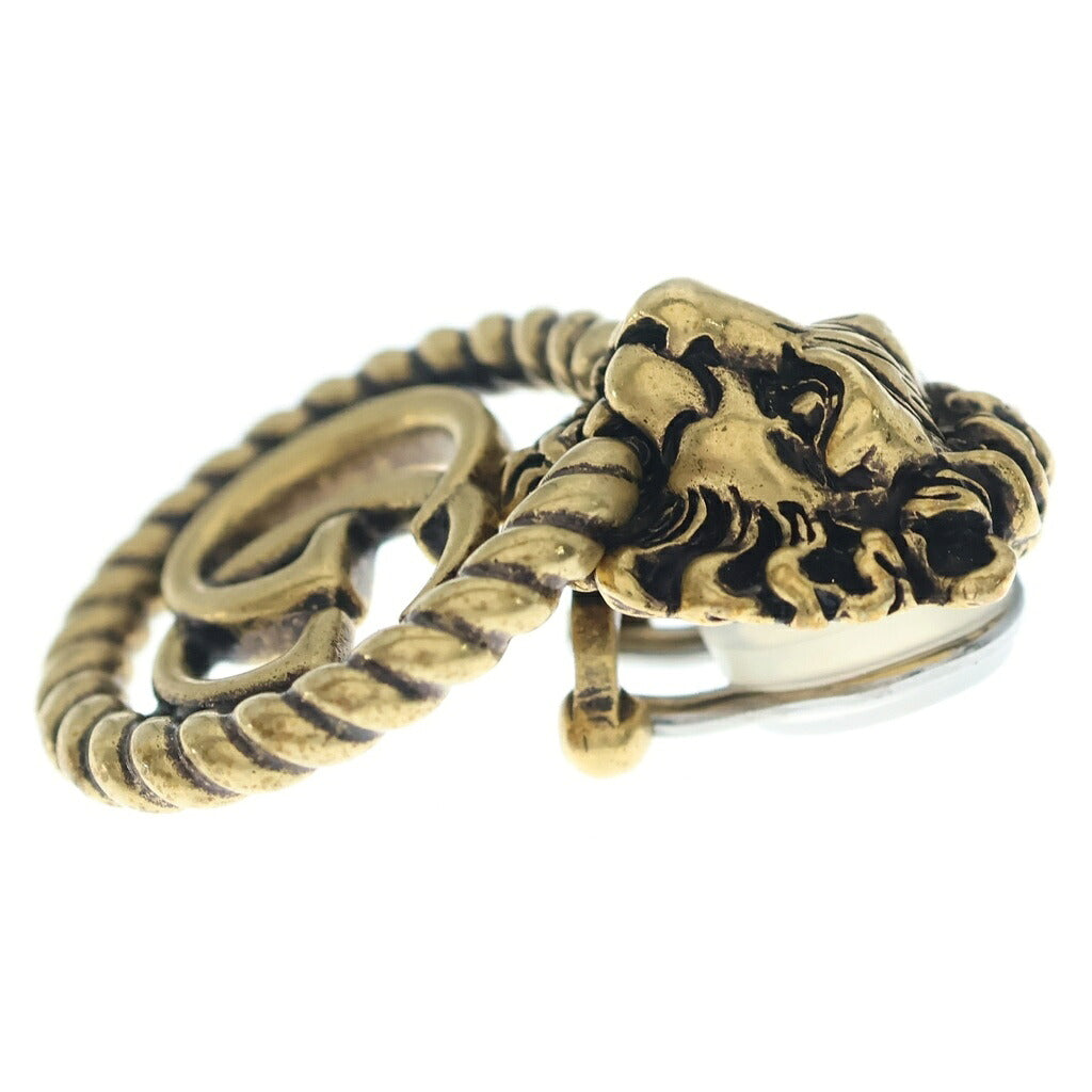 GUCCI(グッチ) GGマーモント ライオンヘッド イヤリング ゴールド