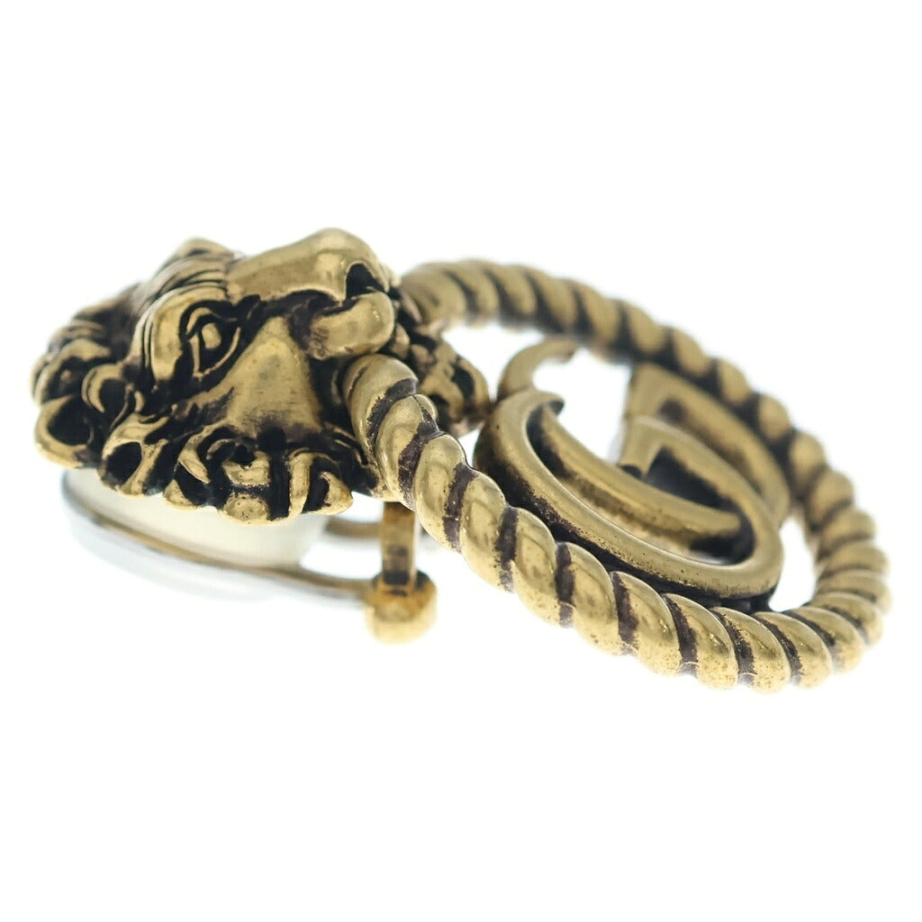 GUCCI(グッチ) GGマーモント ライオンヘッド イヤリング ゴールド