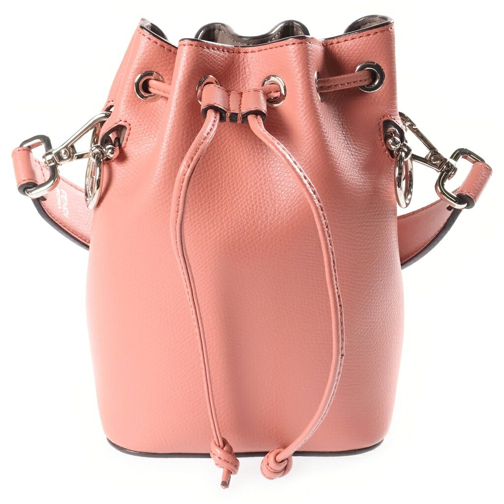 FENDI(フェンディ) モントレゾール ミニ 2WAYハンドバッグ ショルダーバッグ ピンク レザー シルバー金具