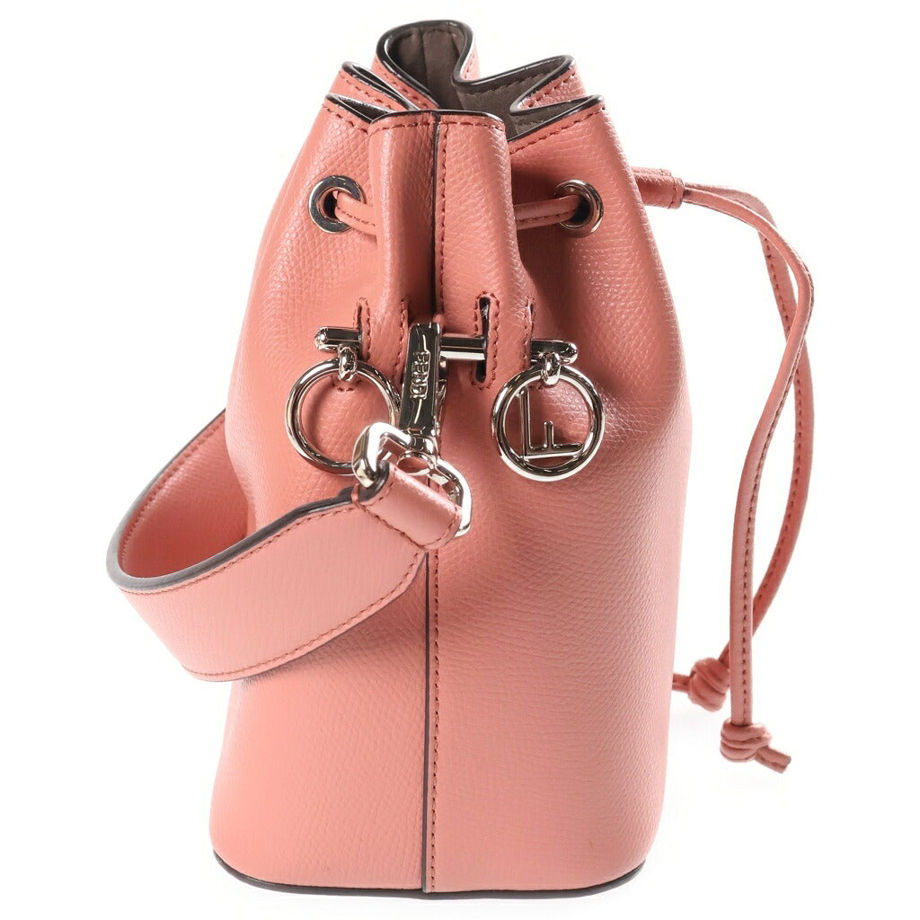 FENDI(フェンディ) モントレゾール ミニ 2WAYハンドバッグ ショルダーバッグ ピンク レザー シルバー金具