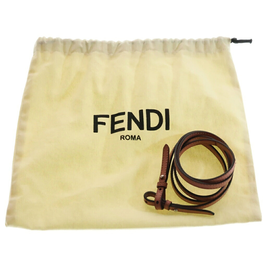 FENDI(フェンディ) モントレゾール ミニ 2WAYハンドバッグ ショルダーバッグ ピンク レザー シルバー金具