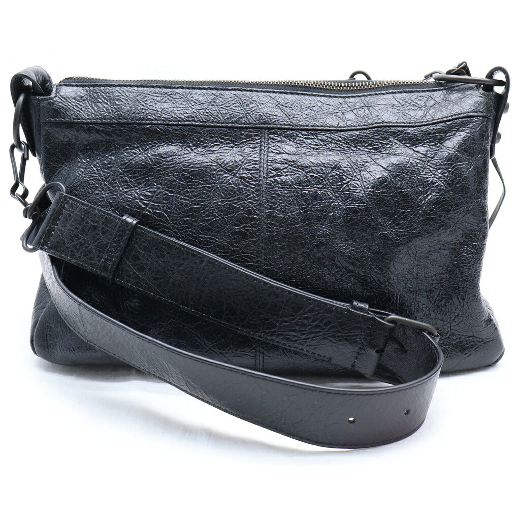 BALENCIAGA(バレンシアガ) ル・シティ モト スモール ショルダーバッグ ブラック レザー 846188・1000