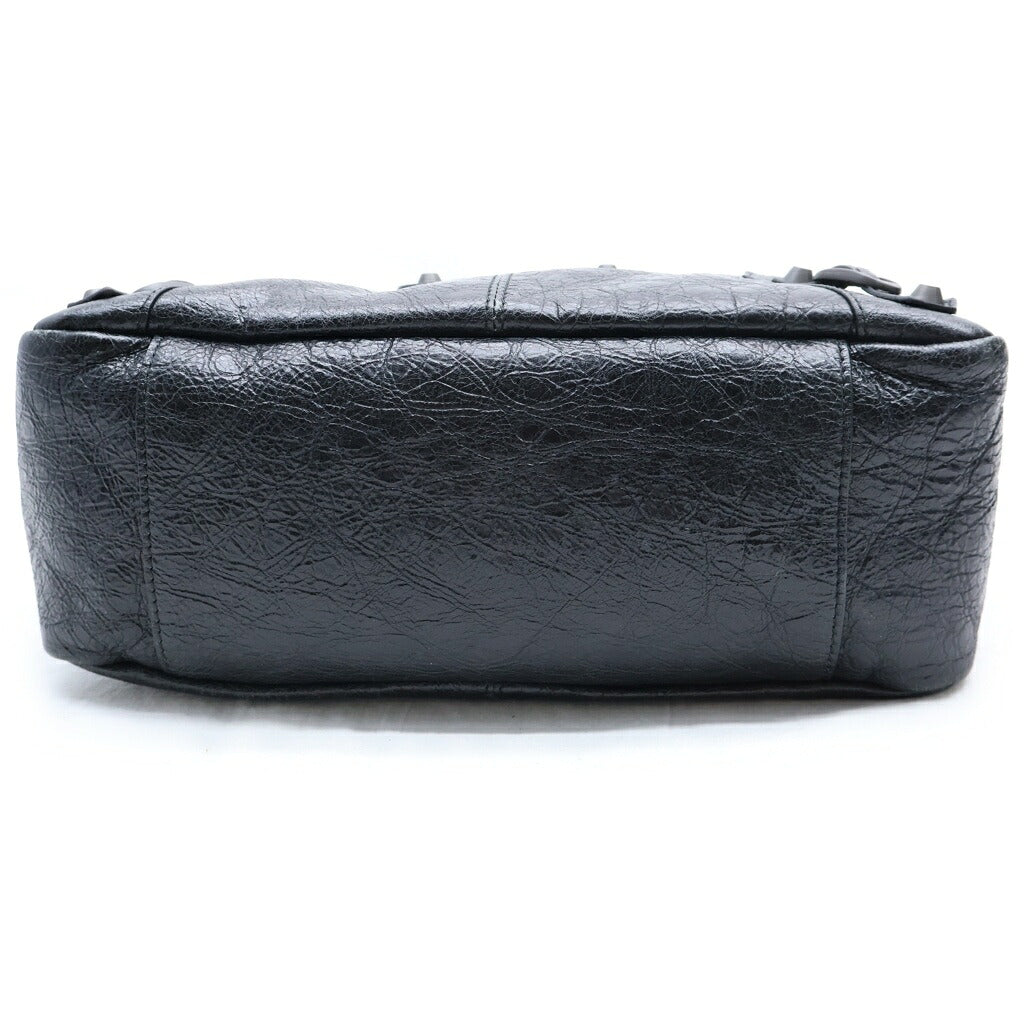BALENCIAGA(バレンシアガ) ル・シティ モト スモール ショルダーバッグ ブラック レザー 846188・1000