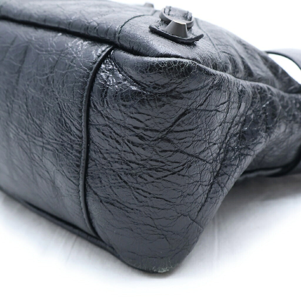 BALENCIAGA(バレンシアガ) ル・シティ モト スモール ショルダーバッグ ブラック レザー 846188・1000
