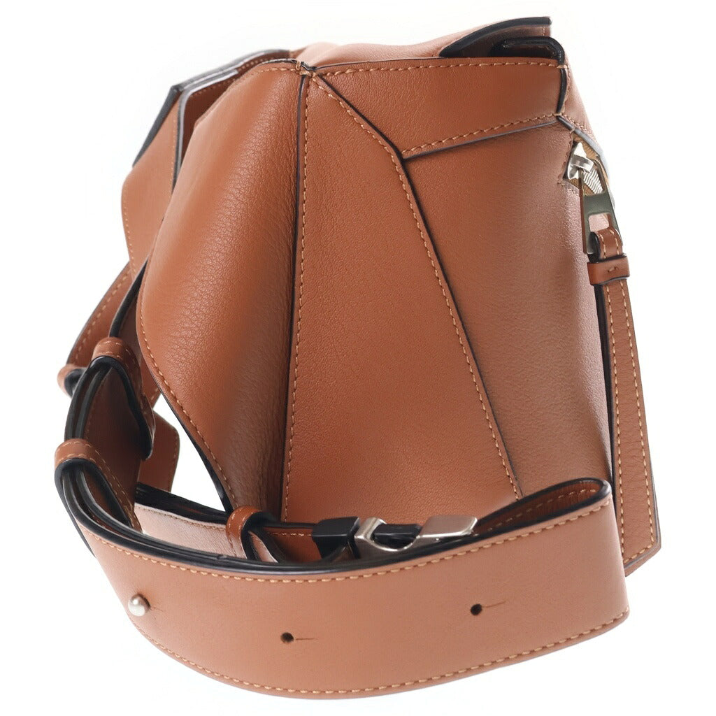 LOEWE(ロエベ) パズル バムバッグ ショルダーバッグ ブラウン レザー B510U89X02
