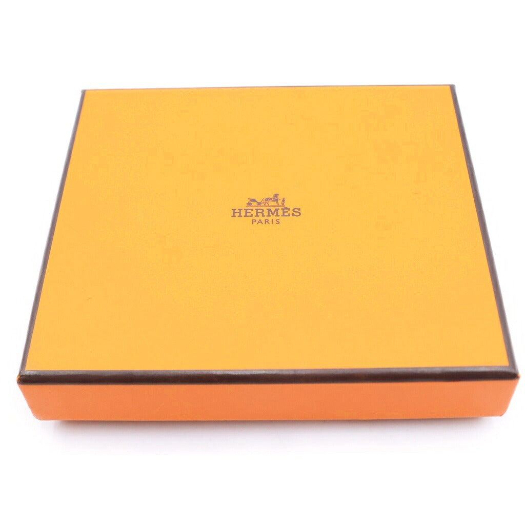 HERMES(エルメス) アザップ シルクインコンパクト コインケース 財布 オレンジ エプソン シルバー金具 A刻印