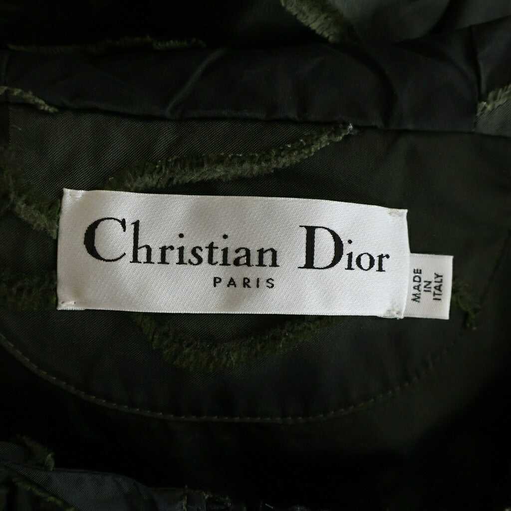 Christian Dior(クリスチャンディオール) 20SS カムフラージュ テクニカルタフタ アノラック ブルゾン カモフラ総柄 フーデッド プルオーバー ジャケット カーキ レディース 017C10A2960