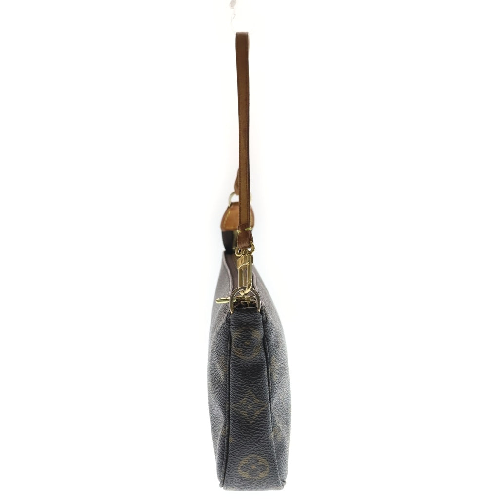 LOUIS VUITTON(ルイヴィトン) モノグラム ポシェットアクセソワール ハンドバッグ ポーチ ブラウン PVC×レザー M51980