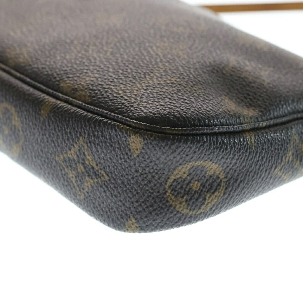 LOUIS VUITTON(ルイヴィトン) モノグラム ポシェットアクセソワール ハンドバッグ ポーチ ブラウン PVC×レザー M51980