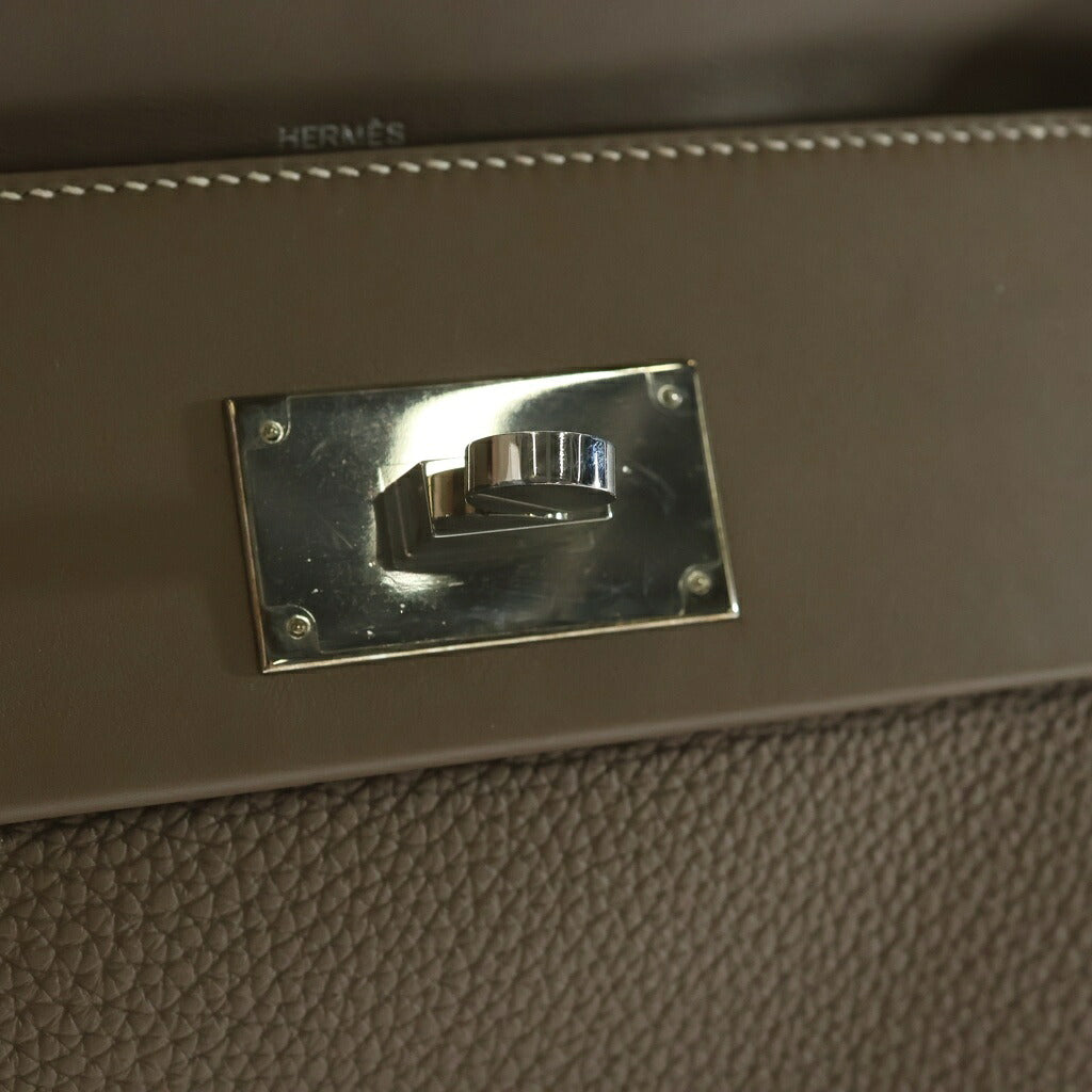HERMES(エルメス) 24/24 ヴァンキャトル29 2wayショルダーバック ハンドバック エトゥープ シルバー金具 Z刻印