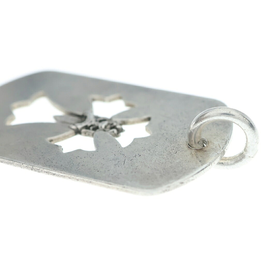 CHROME HEARTS(クロムハーツ) D TAG LRG CRS DAG クロスダガードッグタグ ネックレストップ シルバー