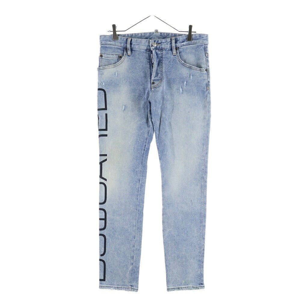 DSQUARED2(ディースクエアード) デニムパンツ ライトブルー インディゴ サイドロゴ S71LB0681