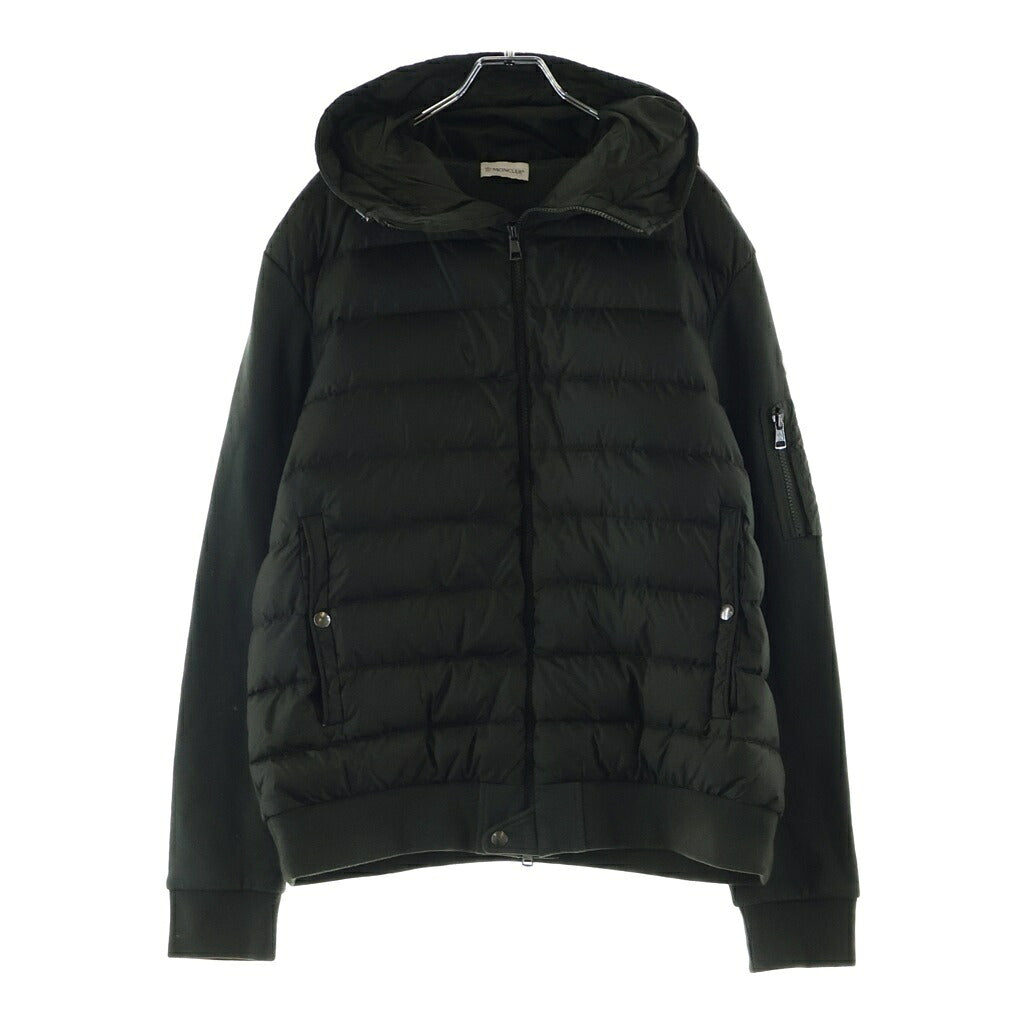MONCLER(モンクレール) MAGLIA CARDIGAN ダウンジャケット アウター ジップアップ 袖切替 ナイロン コットン カーキ B20918403000 80967