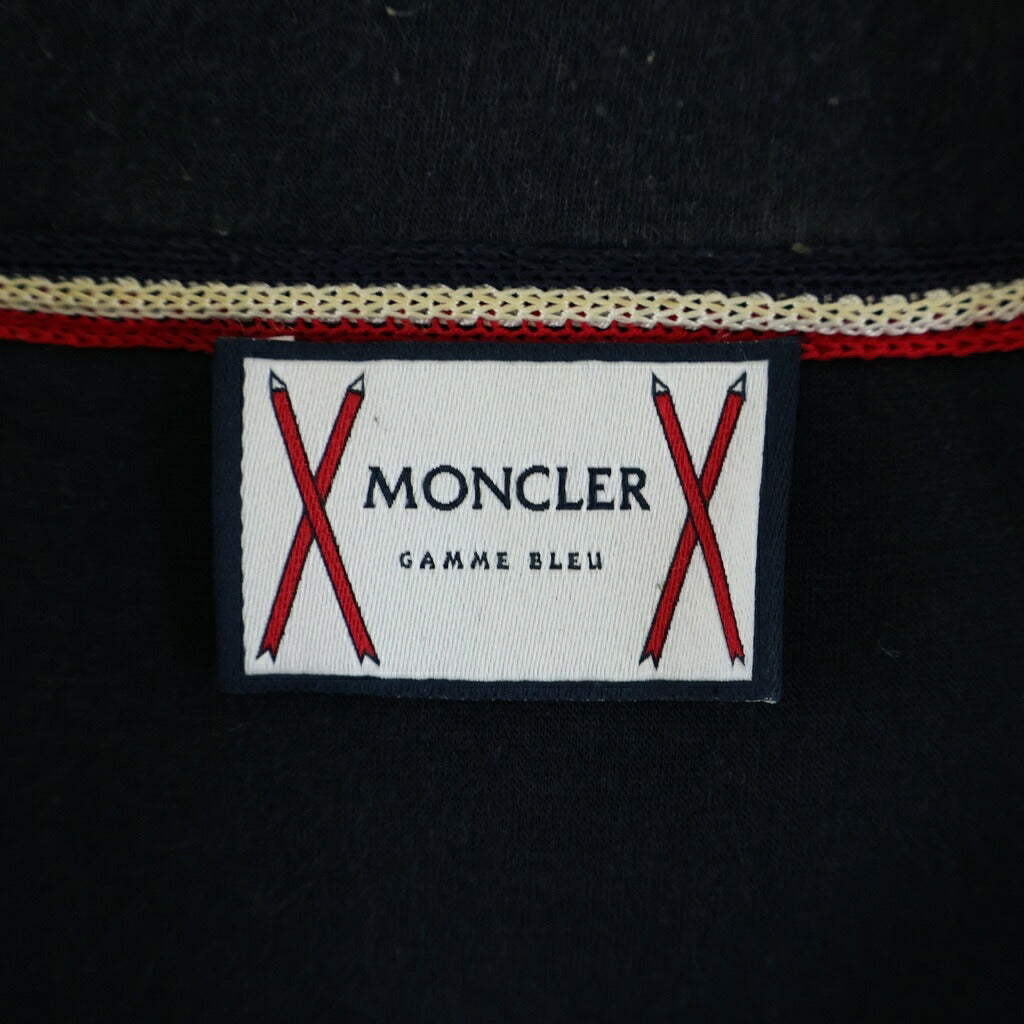 MONCLER(モンクレール) フーディ パーカー ジップアップ 長袖 ロゴ ワッペン レーヨン コットン グレー B23918407400