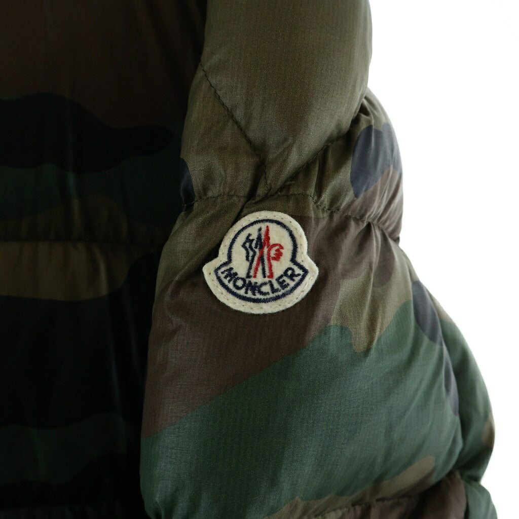 MONCLER(モンクレール) 17AW BLIER カモフラ ナイロン ダウンジャケット アウター カーキ/オレンジ C20914090505 53875