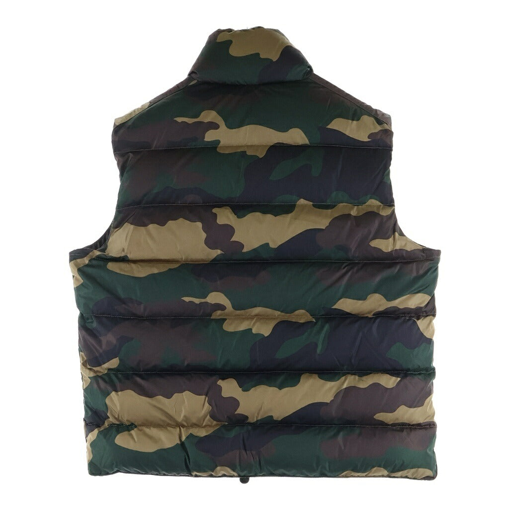 MONCLER(モンクレール) 16AW TIB カモフラ 迷彩総柄 ジップアップ ダウンベスト カーキ B20914335005 53896