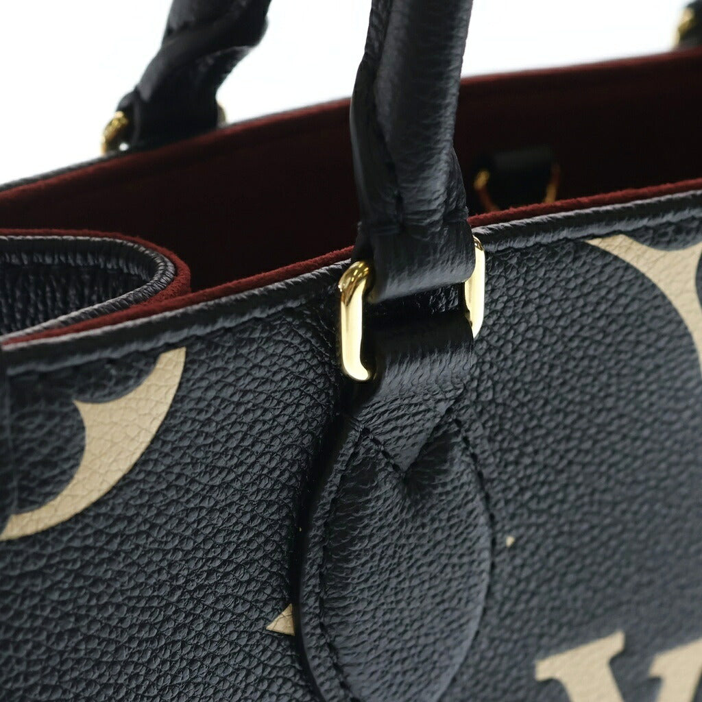 LOUIS VUITTON(ルイヴィトン) モノグラムアンプラント オンザゴーPM レザー 2WAY ハンド ショルダー トートバッグ ブラック M45659 RFID