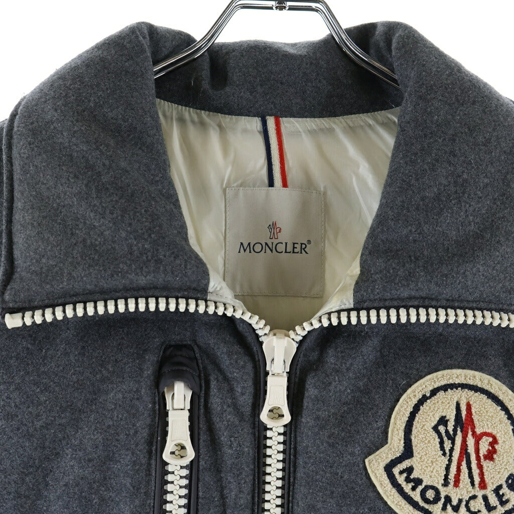 MONCLER(モンクレール) ×AMI Alexandre Mattiussi BASTIEN バスティン ジレ ロゴワッペン ダウンベスト グレー