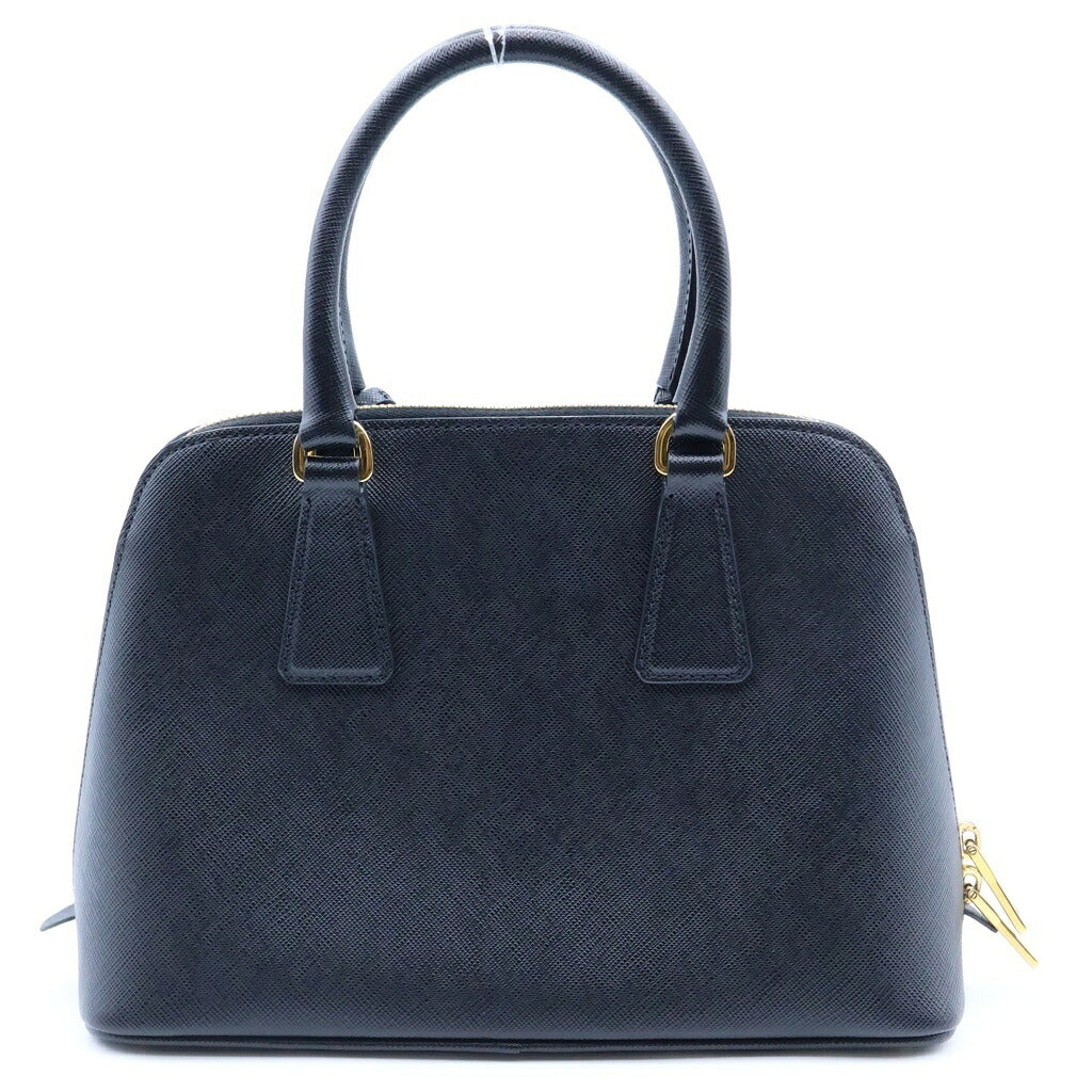 PRADA(プラダ) サフィアーノ 2WAYハンドバック ショルダーバッグ ブラック レザー ゴールド金具 1BA838