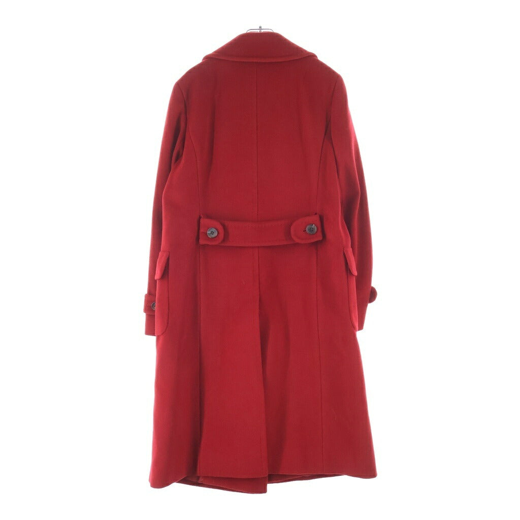 BURBERRY(バーバリー) ウールロングコート ダブルブレストコート レッド