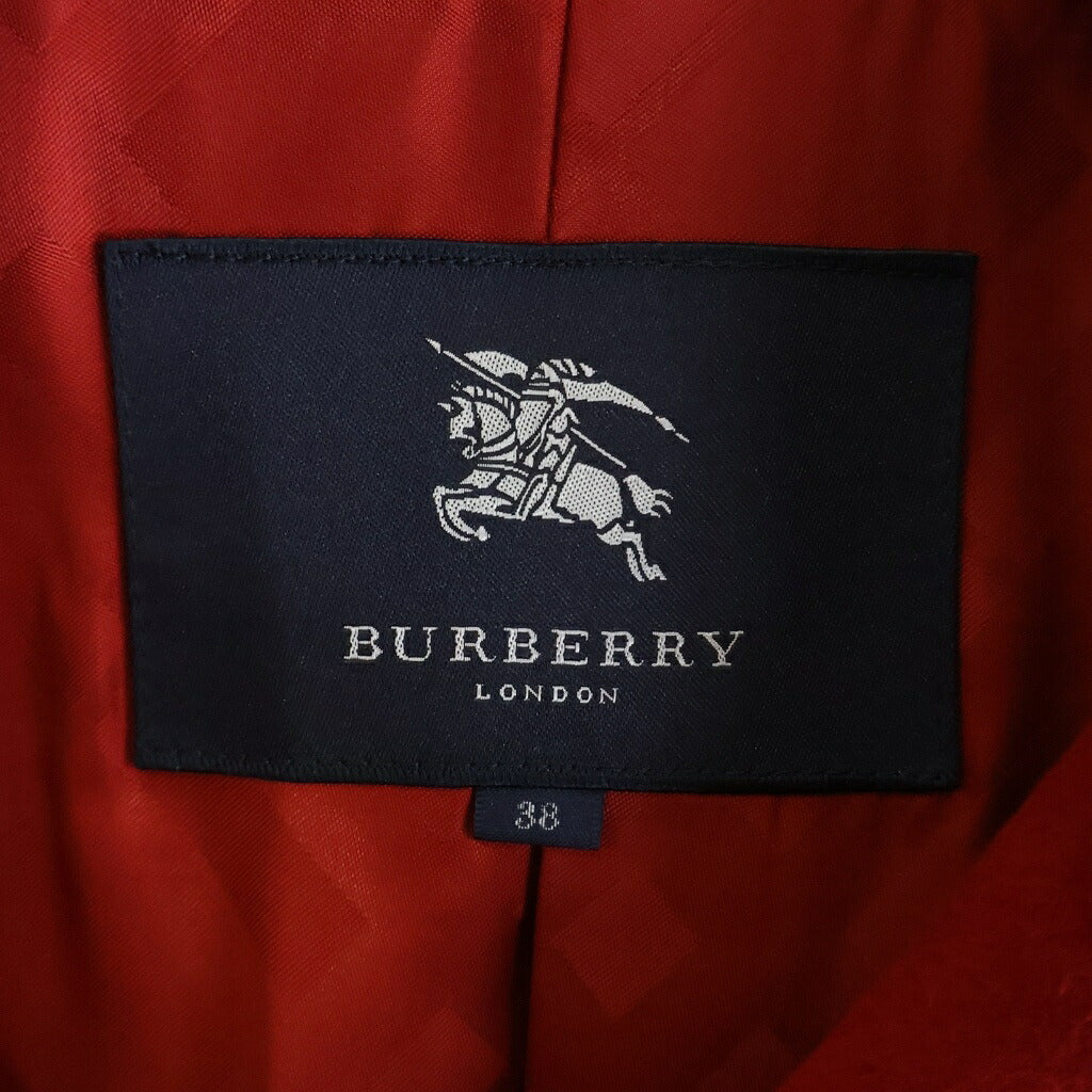 BURBERRY(バーバリー) ウールロングコート ダブルブレストコート レッド