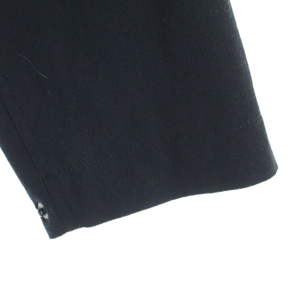 Yohji Yamamoto(ヨウジヤマモト) REGULATION ウール混フードモッズコート ブラック FJ-C55-111