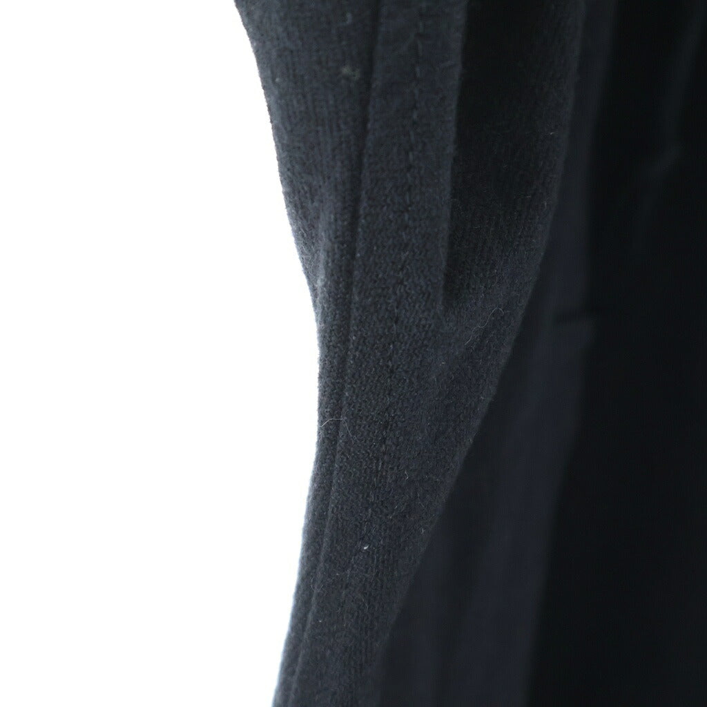 Yohji Yamamoto(ヨウジヤマモト) REGULATION ウール混フードモッズコート ブラック FJ-C55-111
