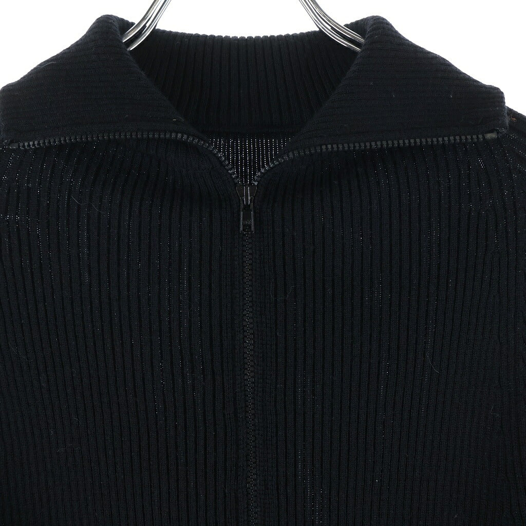 Yohji Yamamoto(ヨウジヤマモト) ドライバーズニット ジップアップニット ブラック FV-K02-190