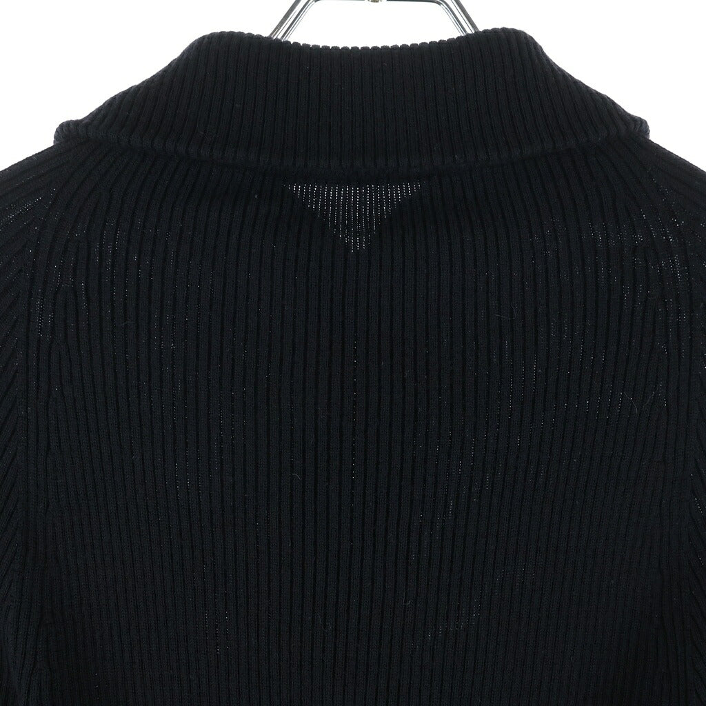 Yohji Yamamoto(ヨウジヤマモト) ドライバーズニット ジップアップニット ブラック FV-K02-190