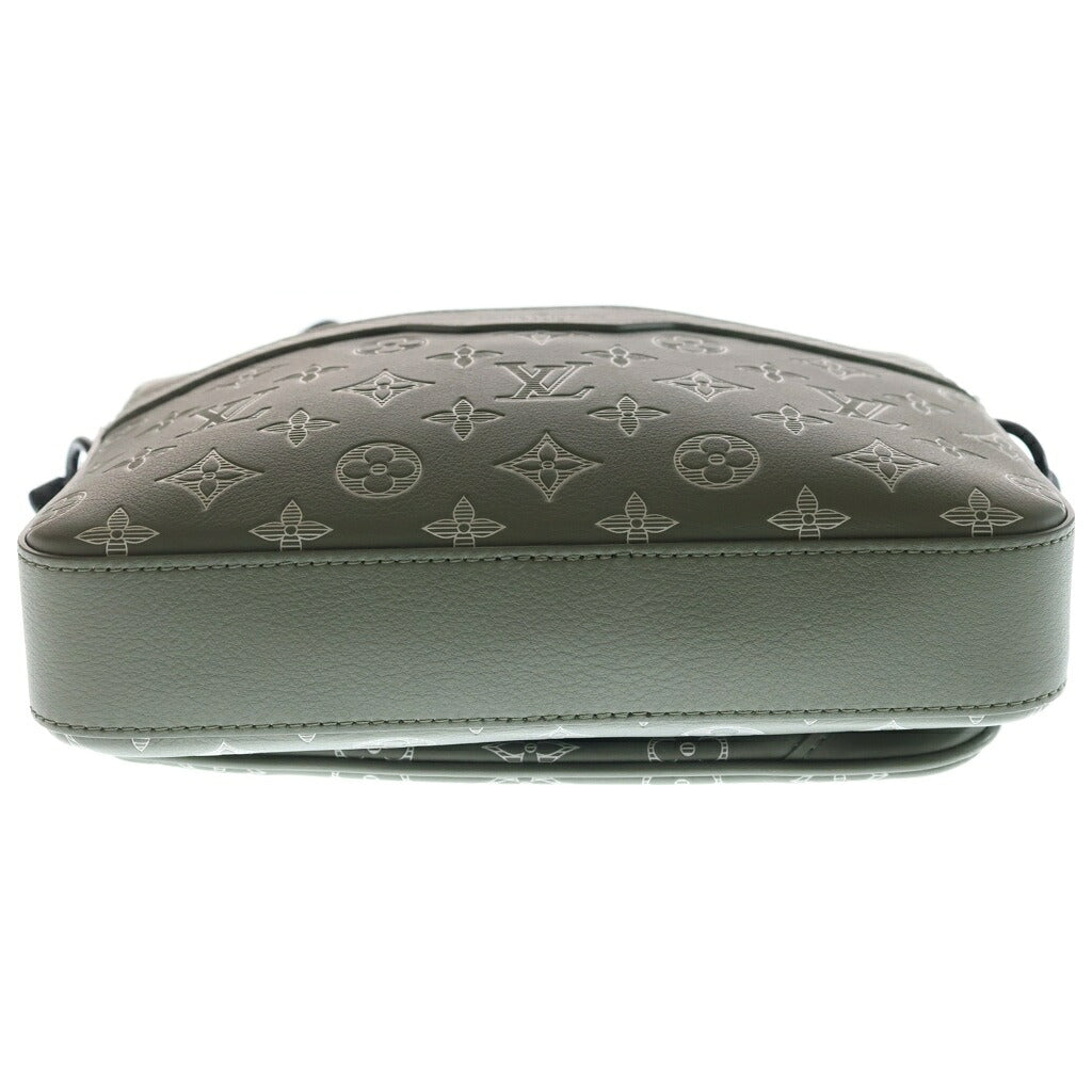 LOUIS VUITTON(ルイヴィトン) モノグラム シャドウ トリオメッセンジャーバッグ ショルダーバッグ レザー カーキ M12490 ICタイプ