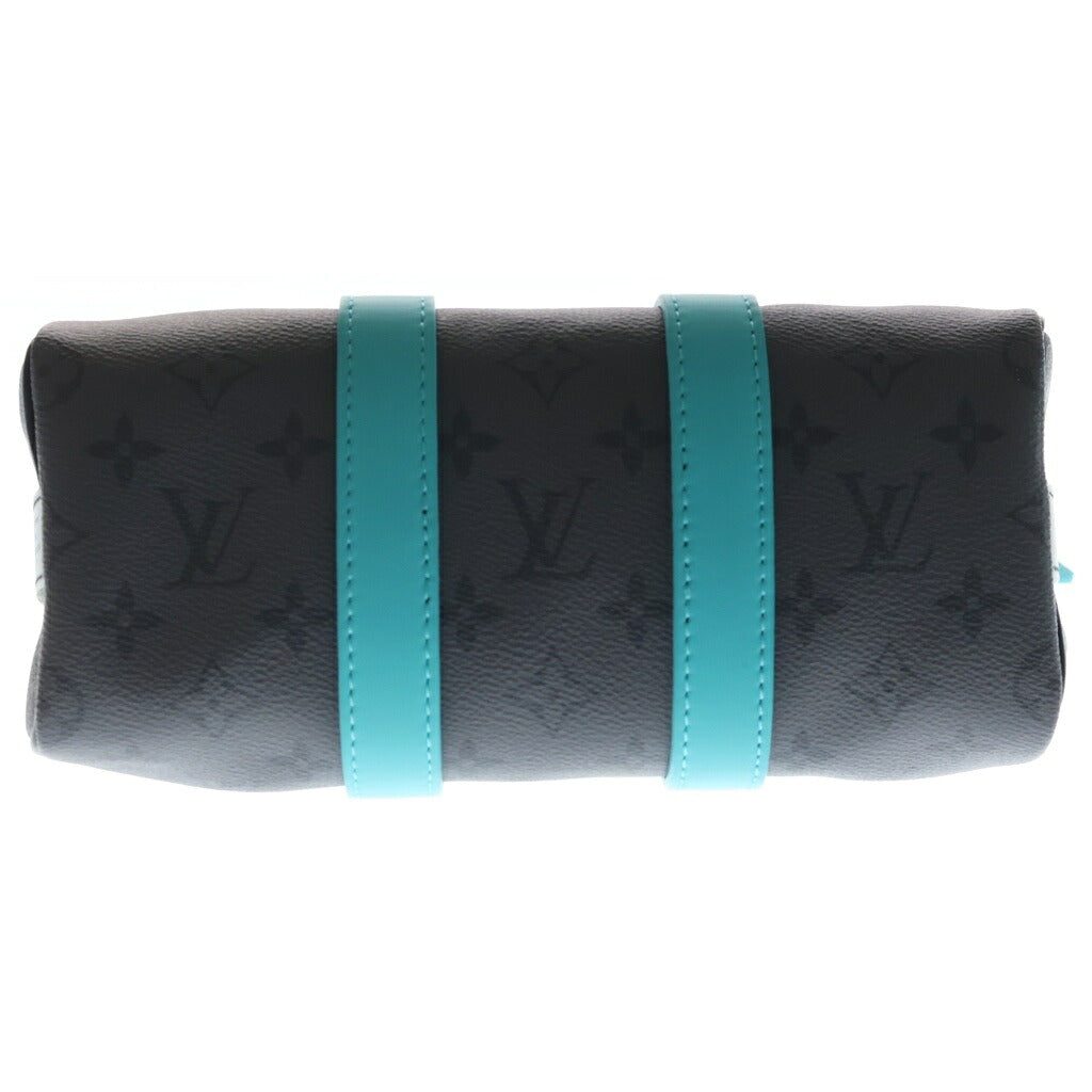 LOUIS VUITTON(ルイヴィトン) モノグラム エクリプス リバース キーポルバンドリエール25 ショルダーバッグ ハンドバッグ 2WAY グレー×ブルー M11645 ICタイプ