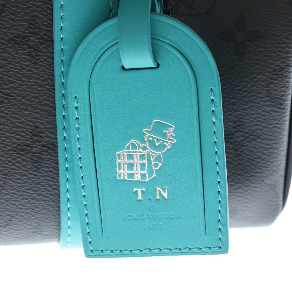 LOUIS VUITTON(ルイヴィトン) モノグラム エクリプス リバース キーポルバンドリエール25 ショルダーバッグ ハンドバッグ 2WAY グレー×ブルー M11645 ICタイプ