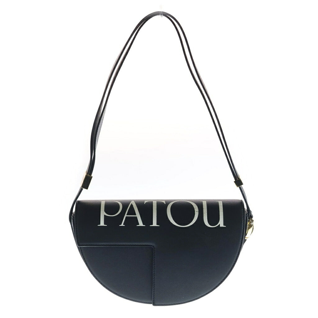 PATOU(パトゥー) Le Patou ル・パトゥ ロゴ ショルダーバッグ ブラック レザー BA0225000900B