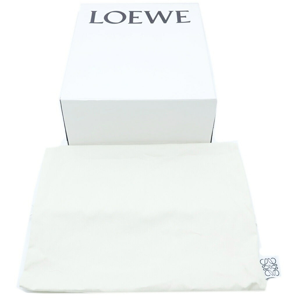 LOEWE(ロエベ) アナグラム バケットハット ベージュ コットン×レザー K820HB1X05