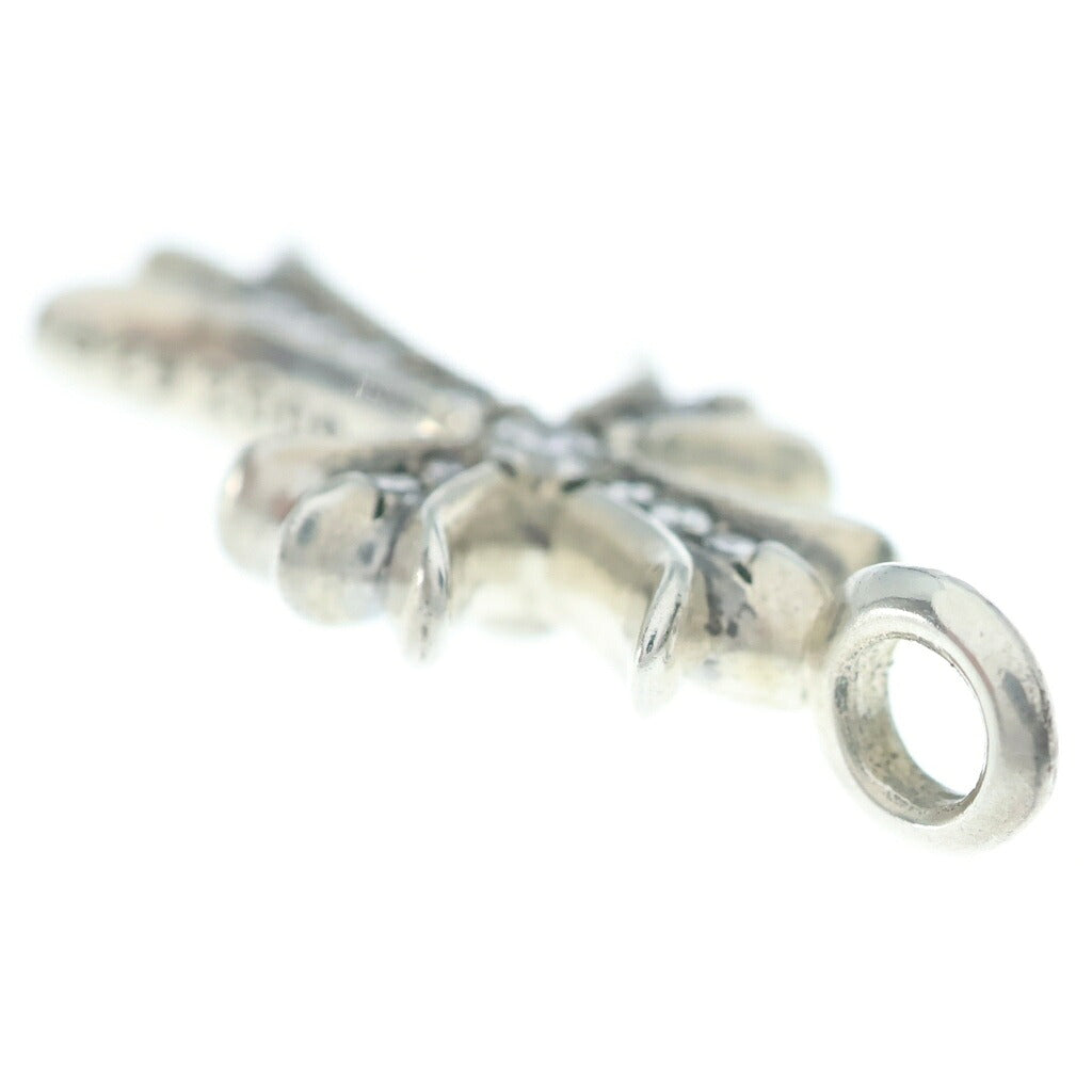 CHROME HEARTS(クロムハーツ) タイニーCHクロスチャーム ネックレストップ パヴェダイヤモンド シルバー SV925