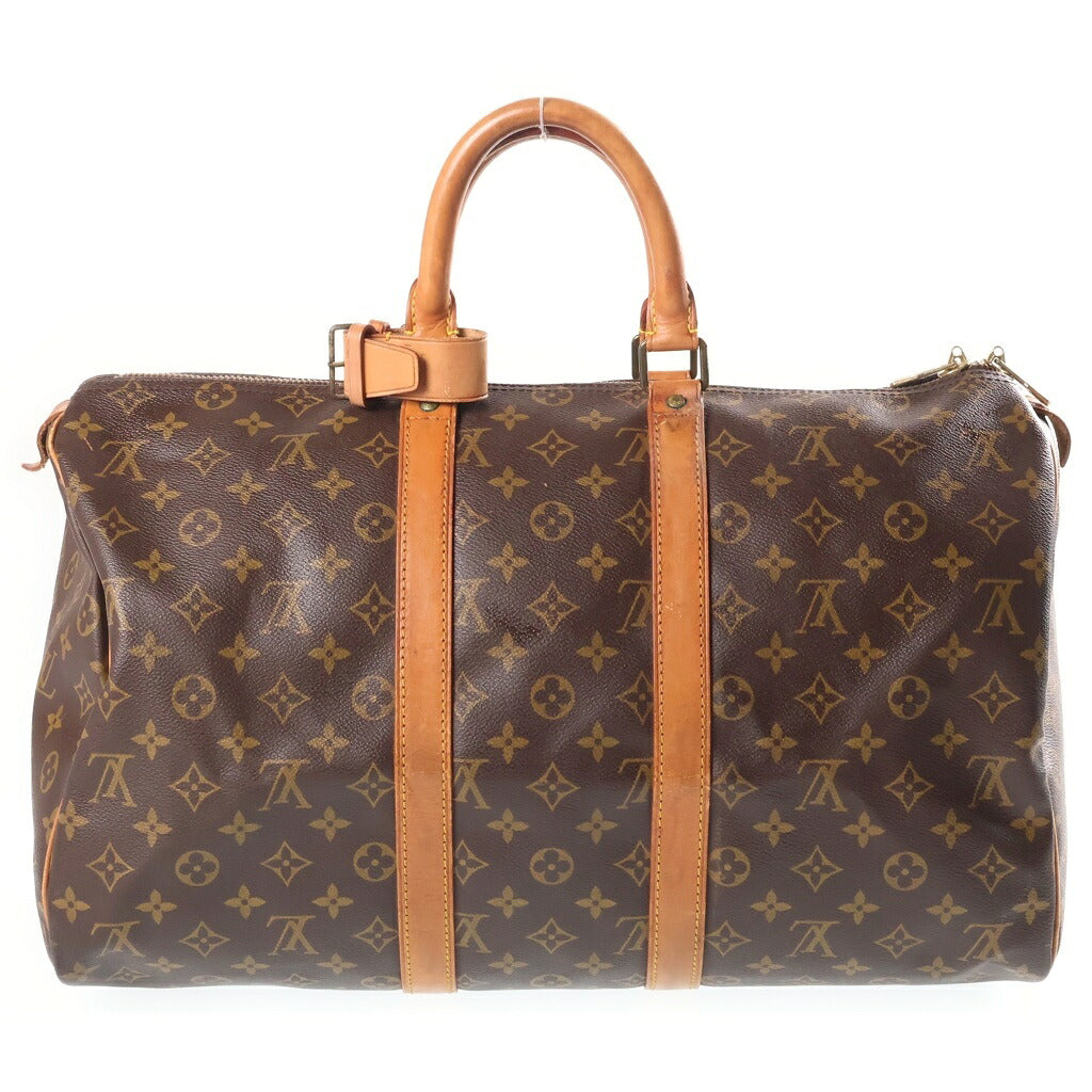 LOUIS VUITTON(ルイヴィトン) キーポル45 バンドリエール ボストンバッグ ハンドバッグ モノグラム PVCレザー ブラウン M41428