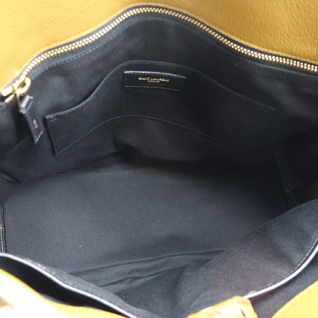 SAINT LAURENT PARIS(サンローランパリ) サウス サック・ド・ジュール 2WAYハンドバッグ ショルダーバッグ トートバッグ ブラウン レザー 480583 ゴールド金具