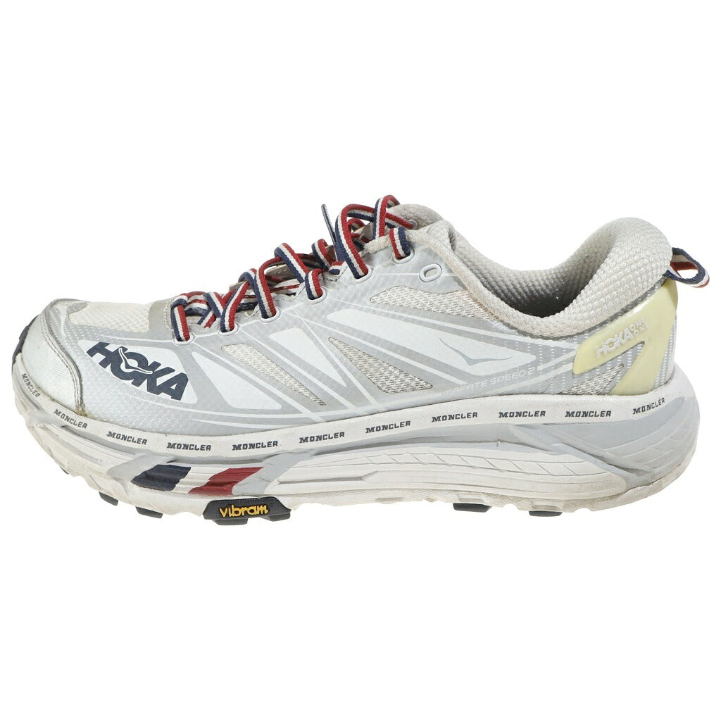 HOKA ONE ONE(ホカオネオネ) ×モンクレール Mafate Speed2 マファテ スピード ローカットスニーカー アイボリー