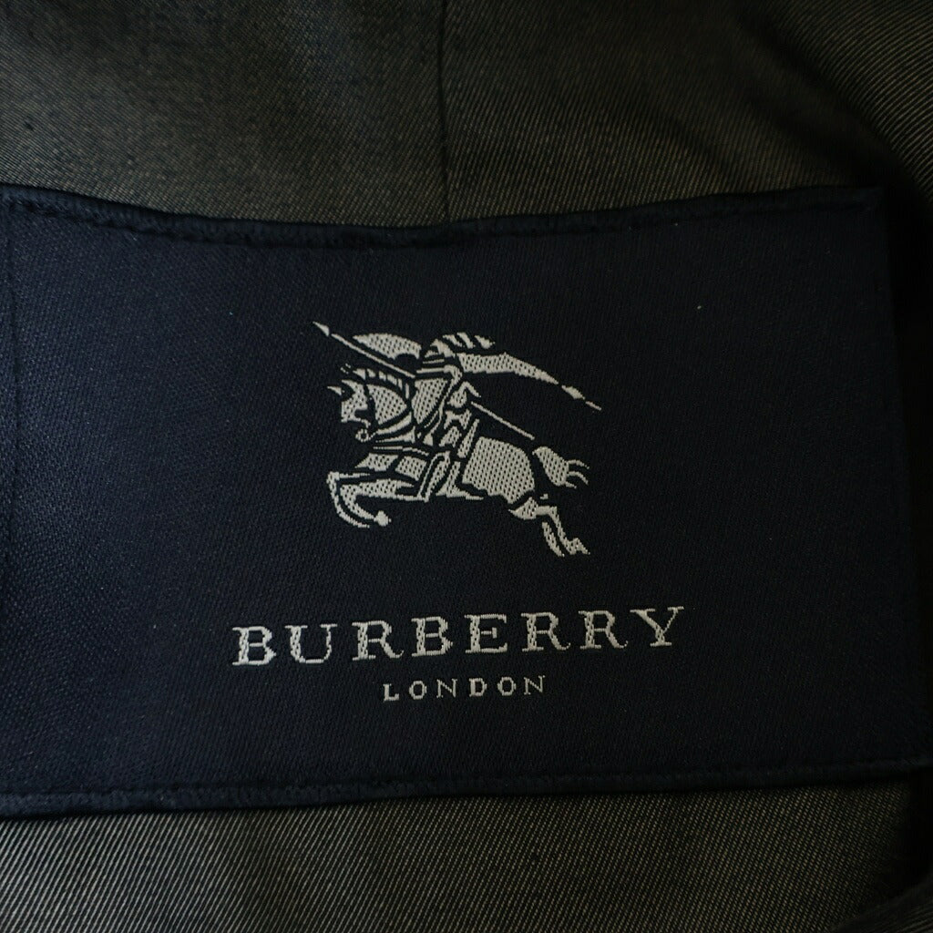 BURBERRY(バーバリー) ミドル丈 比翼仕立てトレンチコート グレー