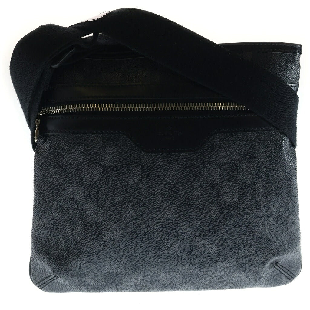 LOUIS VUITTON(ルイヴィトン) ダミエグラフィット トマス PVC レザー ショルダーバッグ ブラック N58028